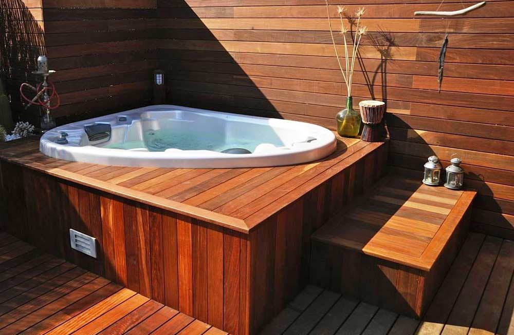 Jacuzzi exterior en Barcelona