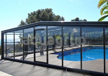 Attached Telescopic Pool Cover