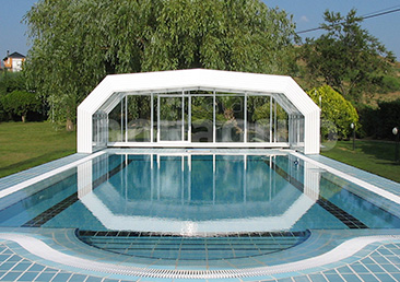 Abris de piscine Télescopique polygonale