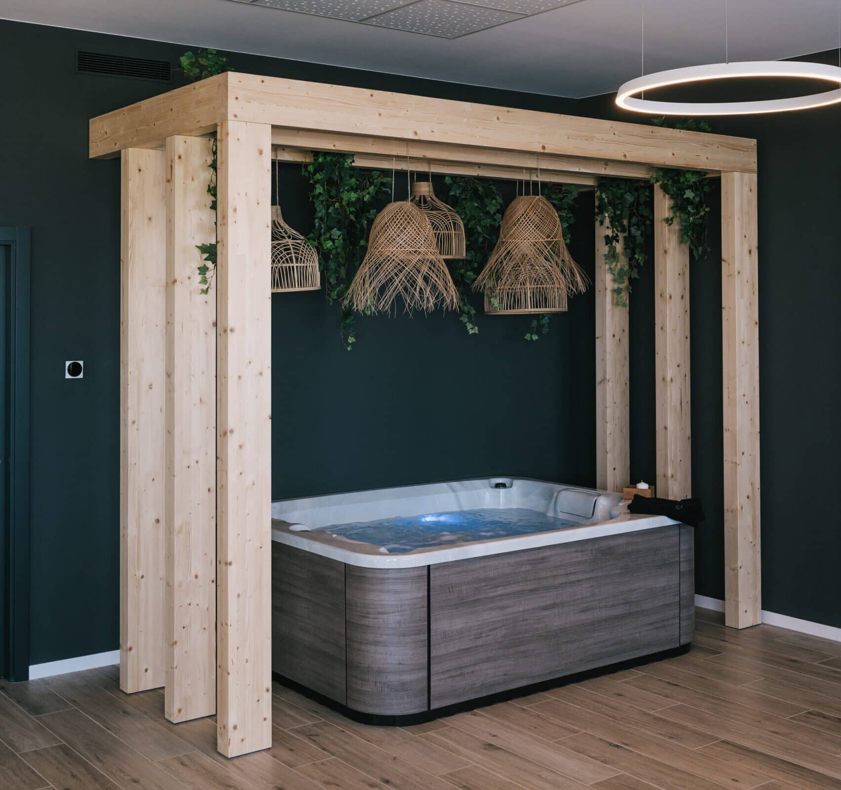 Showroom of manufacturers of hot tubs Aquavia Spa