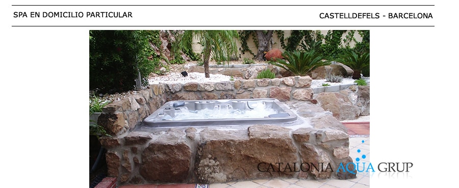 jacuzzis revestimiento piedra Castelldefels Barcelona