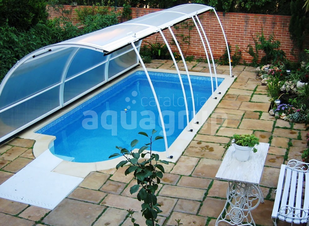 Comprar cubierta baja de piscina Modular abatible