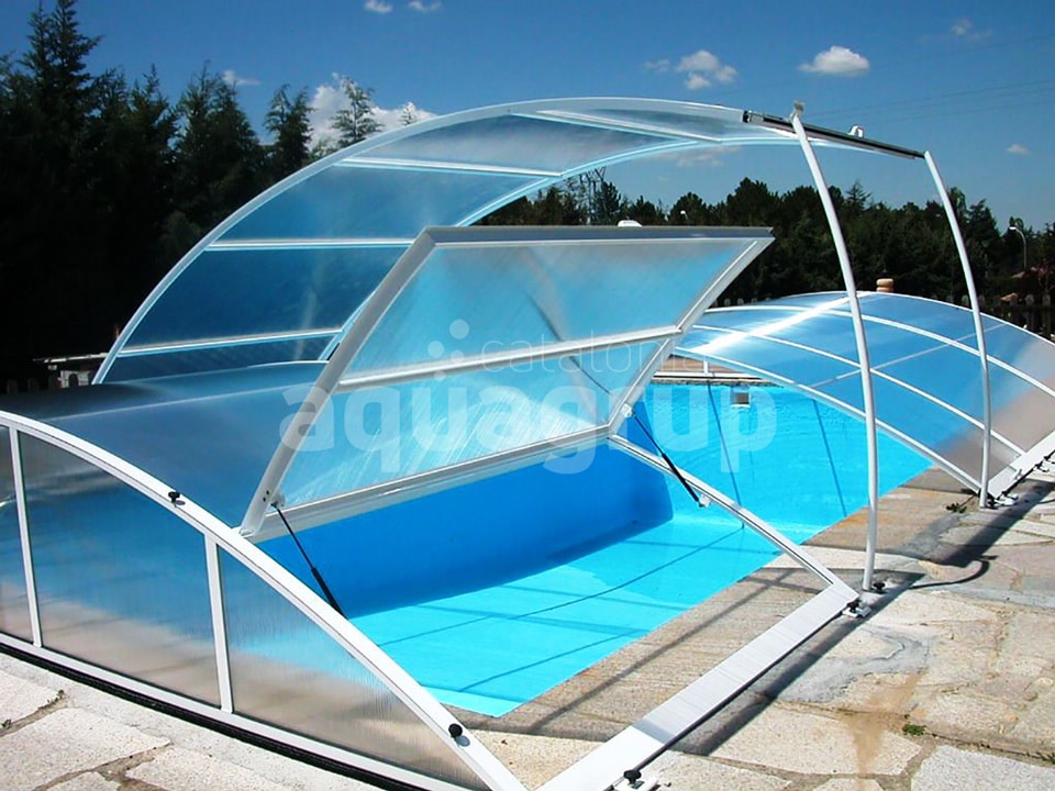 Comprar cubierta baja para piscina Modular abatible