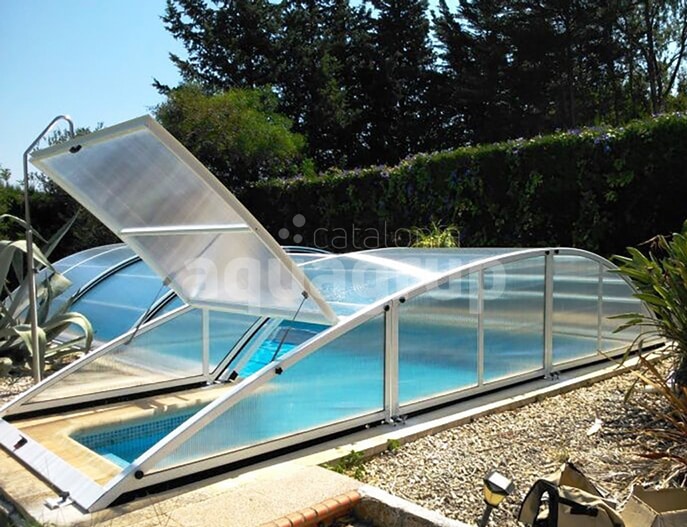Comprar cubiertas bajas de piscina Modular abatible