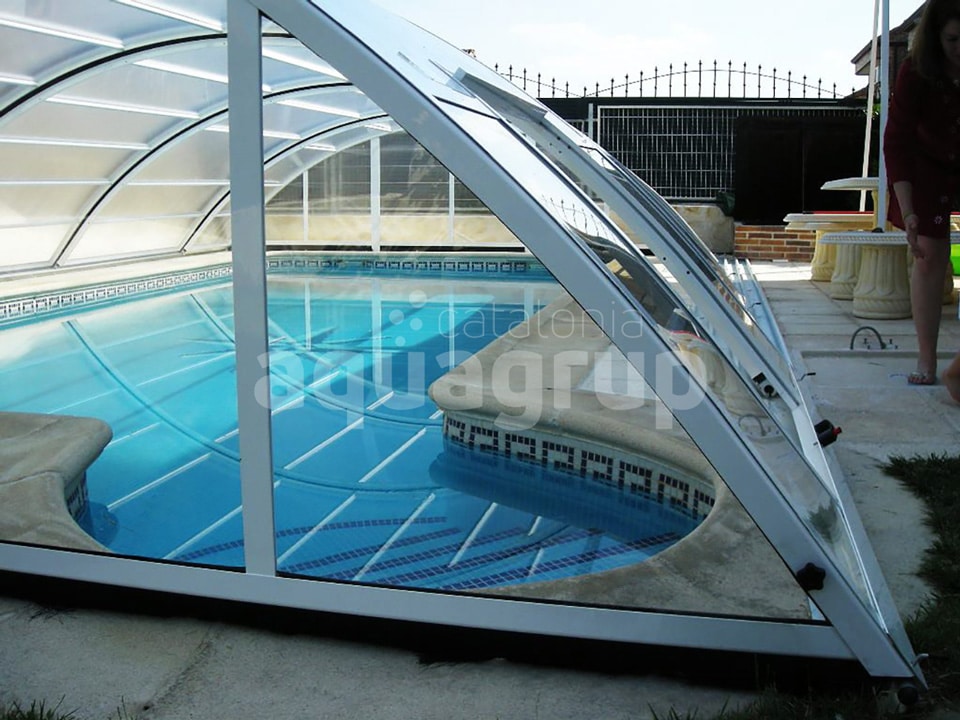 Comprar cubiertas para piscinas Telescópica con carriles
