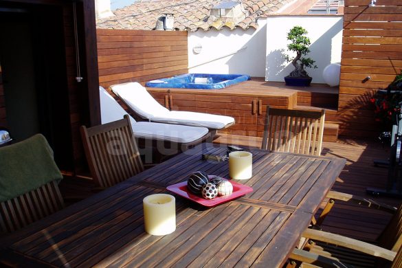 Installation of spas, hot tubs and jacuzzis for privated terraces