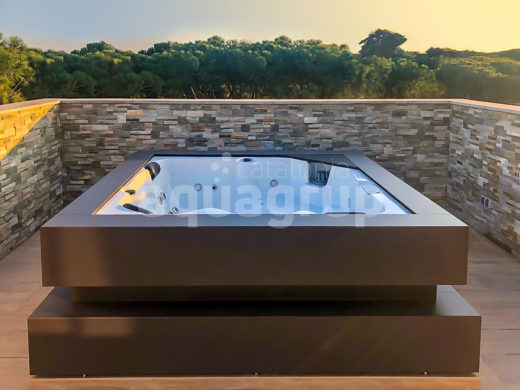 Projecte instal·lació spa modern en una terrassa