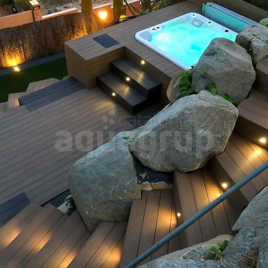 Projecte instal·lació modern spa encastat