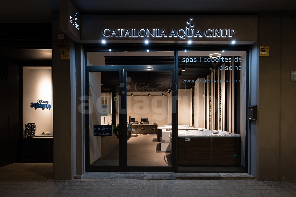 Showroom Aquagrup - ShowRoom Spas, Swimspas et Fermetures à Barcelone - Aquagrup