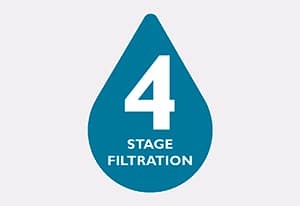 Filtration with 4 stages