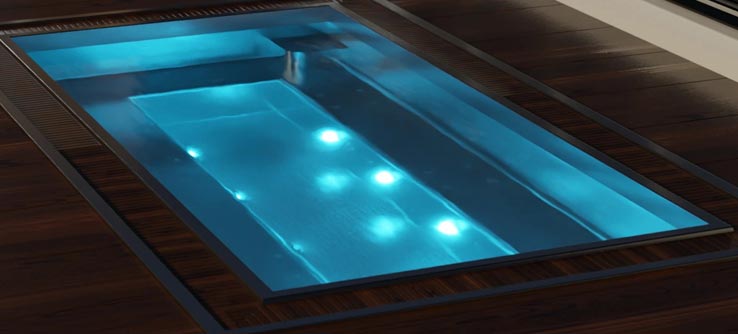 Hidromassatge exterior d'acer inoxidable Aquavia Spa InnoVibe per a 8 persones
