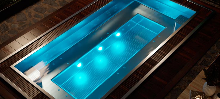 Jacuzzi inox d´exterior by Aquavia Spa InnoVive 10 persones en acer inoxidable