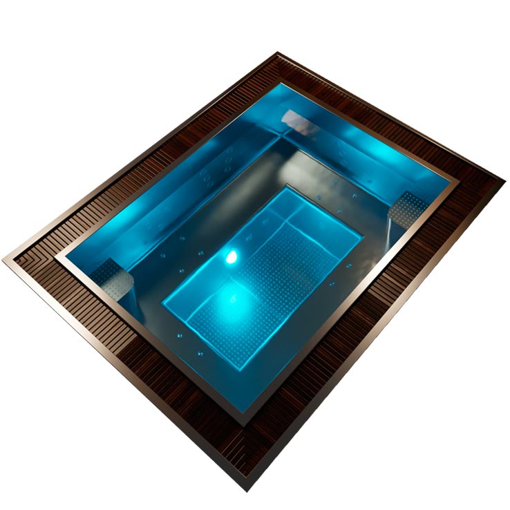 Mini piscina exterior inox, acer inoxidable