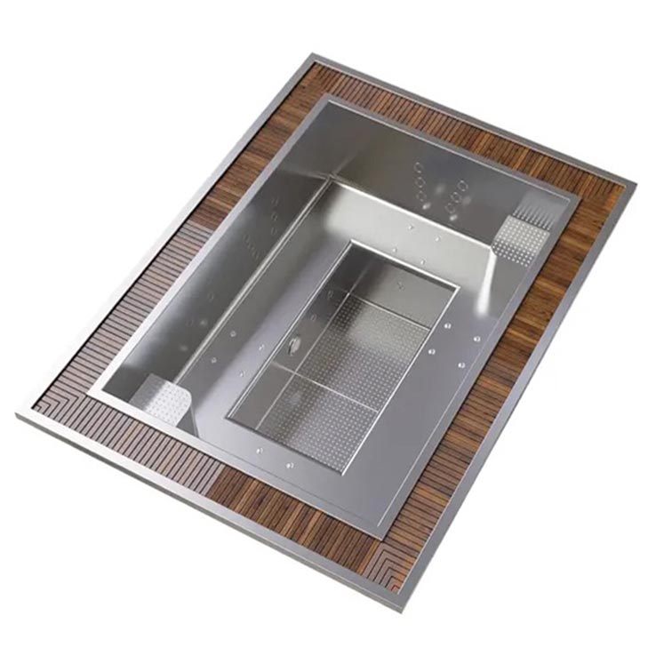Minipiscina exterior inox, acer inoxidable innoVibe 6 innoVibe 6 persones