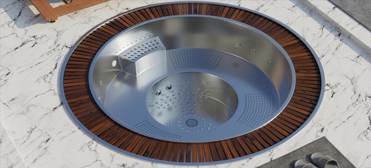 Spa Orbion d´acer inoxidable Aquavia Spas inox