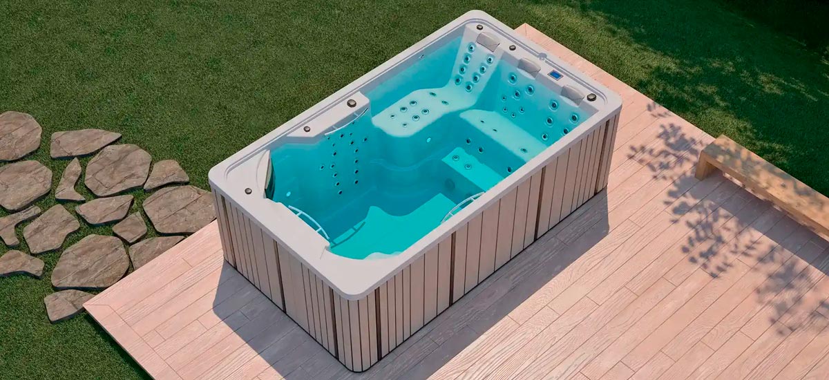 Comprar swimspa Fitness Spa para jardín vista superior